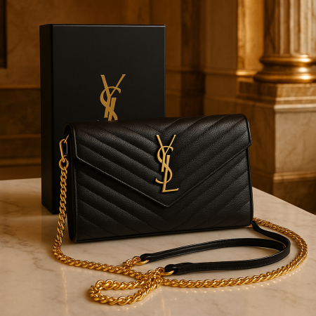 شنطة ماركة ysl حجم صغير كروس شامل العلبه