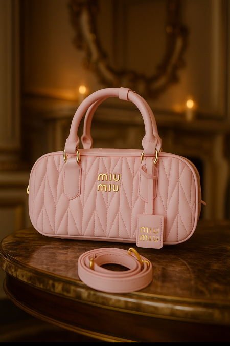 شنطة ماركة miu miu قاعدة 28 ارتفاع 15 سم