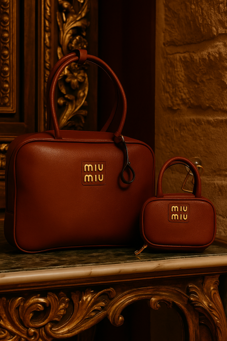 شنطة ماركة miu miu قطعتين