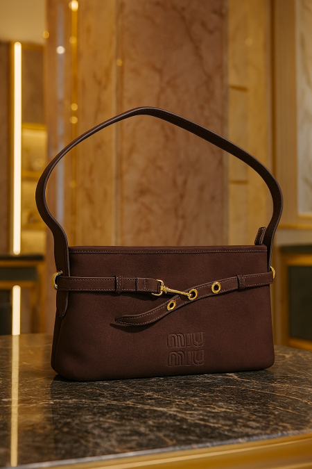 شنطة ماركة miu miu قاعده ٢٩ سم