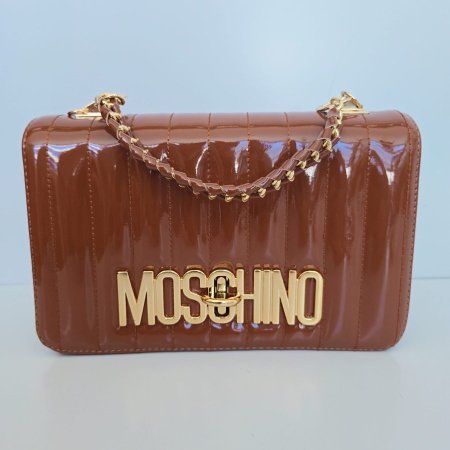 شنطة ماركة MOSCHINO - بني غامق