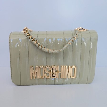 شنطة ماركة MOSCHINO - فستقي(اخضر فاتح)